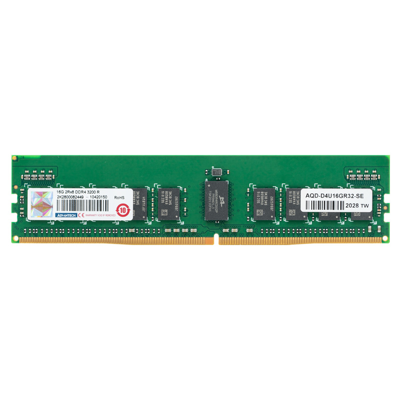 AQD-D4U16GR32-SE - Advantech 16GB DDR4-3200 1GbX8 1.2V Registered ...